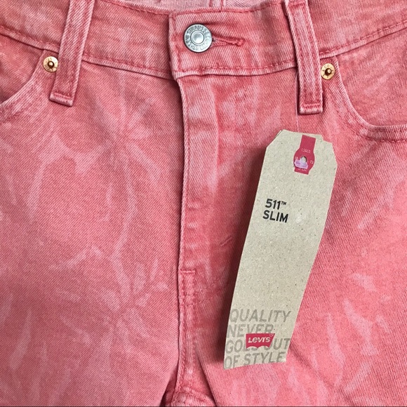 LEVI’S 511 Slim Men’s Stretch Salmon Jeans - Picture 6 of 12
